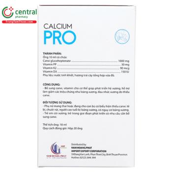 Thuốc Calcium Pro Giúp bổ sung canxi và vitamin cần thiết cho cơ thể