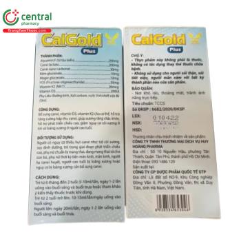 CalGold Plus bổ sung canxi, Vitamin D3, vitamin K2, giúp xương chắc khỏe
