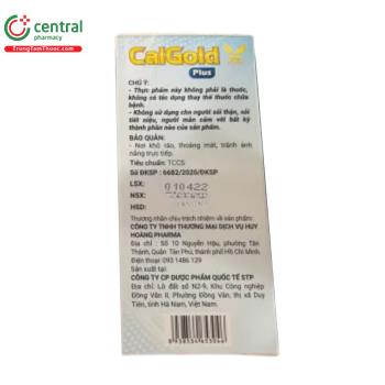 CalGold Plus bổ sung canxi, Vitamin D3, vitamin K2, giúp xương chắc khỏe