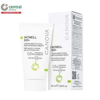 Kem Canova Acnell 50+ - Replenishing Cream giúp giảm mụn, chăm sóc da