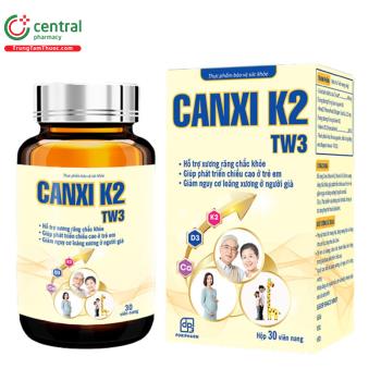 Thuốc Canxi K2 TW3 - Giúp duy trì hệ xương và răng khỏe mạnh