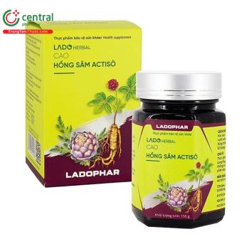 Cao hồng sâm actiso Ladophar