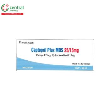 Captopril Plus MDS 25/15mg