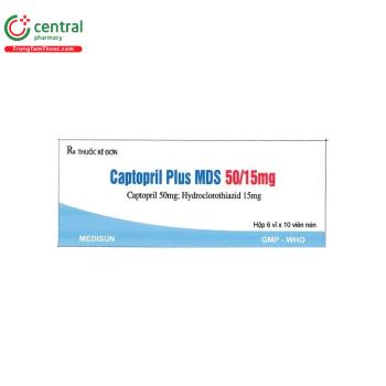 Captopril Plus MDS 50/15mg