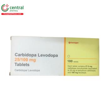 Carbidopa Levodopa 25/100mg Evertogen