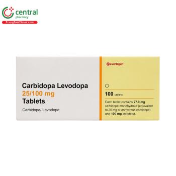 Carbidopa Levodopa 25/100mg Evertogen
