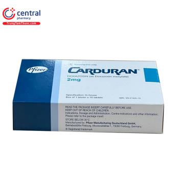 [CHÍNH HÃNG] Thuốc Carduran 2mg Pfizer điều trị tăng huyết áp