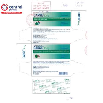 Thuốc Carsil 90mg - Thuốc bổ gan từ thiên nhiên an toàn, hiệu quả
