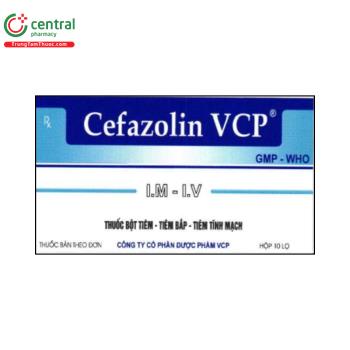 Thuốc Cefazolin VCP điều trị trong nhiễm khuẩn hô hấp, da và mô mềm
