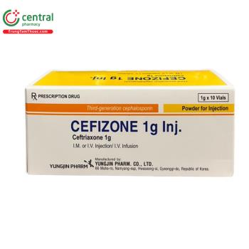 Thuốc Cefizone 1g Inj.: Cách dùng - liều dùng, lưu ý khi dùng