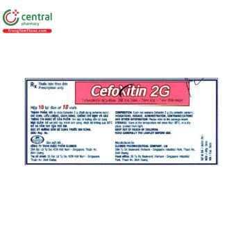 Cefoxitin 2g Glomed
