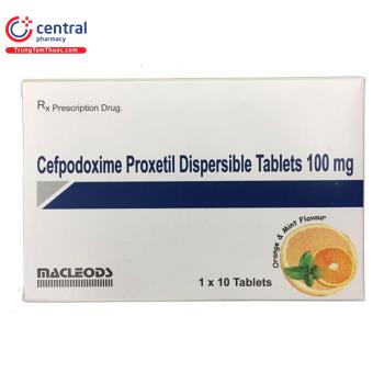 Cefpodoxim Proxetil Dispersible Tablets 100mg