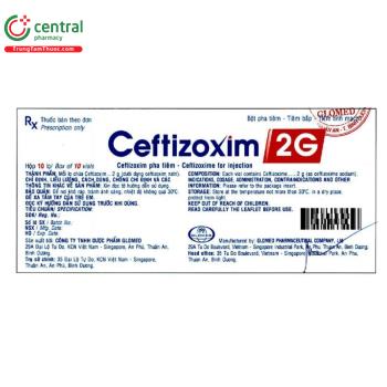 Ceftizoxim 2g Glomed
