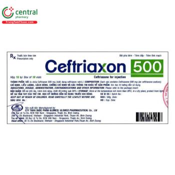 Ceftriaxon 500mg Glomed