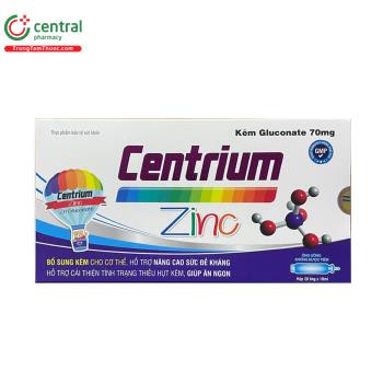 Thuốc Centrium Zinc giúp bổ sung kẽm, tăng cường miễn dịch cho trẻ