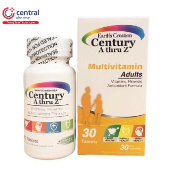 Century A Thru Z Multivitamin Adults (Hộp 30 viên)