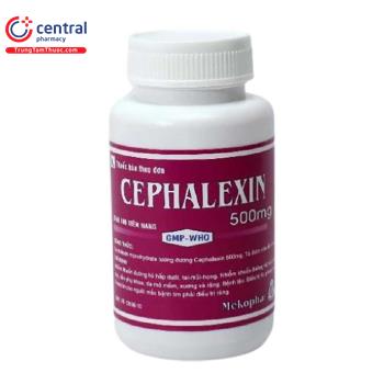 Cephalexin 500mg Mekophar (Lọ 100 viên)