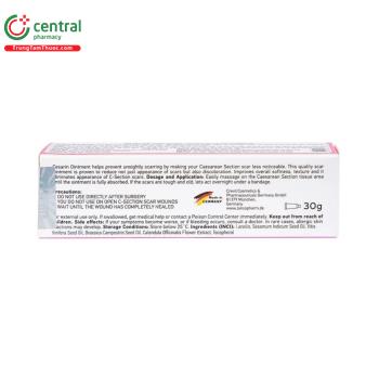 Kem Cesarin Ointment Lacopharm làm mềm và mờ sẹo sau phẫu thuật