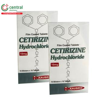 Cetirizine Hydrochloride 10mg Kausikh