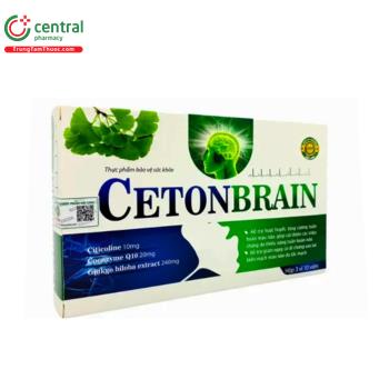 Thuốc CetonBrain - Hỗ trợ hoạt huyết, tăng cường tuần hoàn máu não