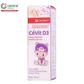 Thuốc CéVit D3 Drops hỗ trợ phát triển xương và tăng cường miễn dịch