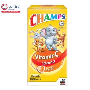 Champs Vitamin C 100mg Orange Flavour