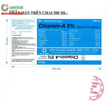Thuốc Chiamin-A 5% Solution for Infusion bổ sung acid amin cho bệnh nhân