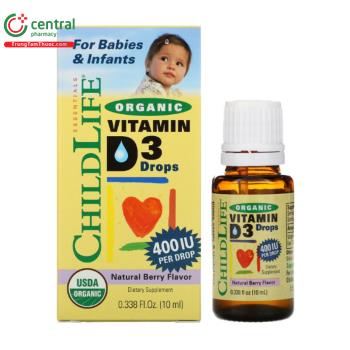 ChildLife Organic Vitamin D3 Drops 10ml