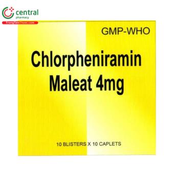 Chlorpheniramin maleat 4mg Mediplantex (viên nén dài bao phim)