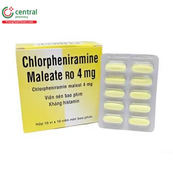 Chlorpheniramine Maleate RO 4mg