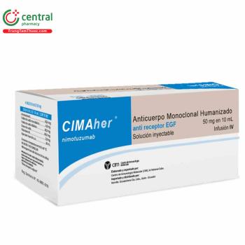 Thuốc Cimaher 50mg/10ml điều trị ung thư đầu, cổ không thể phẫu thuật