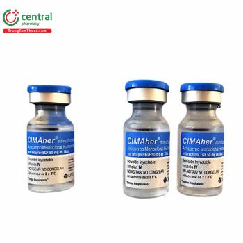 Thuốc Cimaher 50mg/10ml điều trị ung thư đầu, cổ không thể phẫu thuật