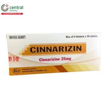 Cinnarizin 25mg Khapharco