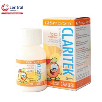 Claritek 125mg/5ml (lọ màu cam 50ml)