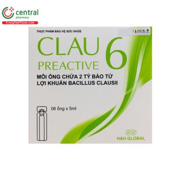Thuốc Clau Preactive 6 bổ sung lợi khuẩn, hỗ trợ tiêu hóa khỏe mạnh