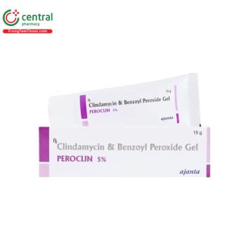 Thuốc Clindamycin and Benzoyl Peroxide Gel Peroclin 5% - gel trị mụn