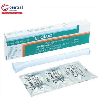 [CHÍNH HÃNG] Thuốc đặt Clomaz 100mg điều trị viêm nhiễm âm đạo