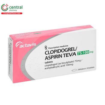 Clopidogrel/Aspirin Teva 75/100mg