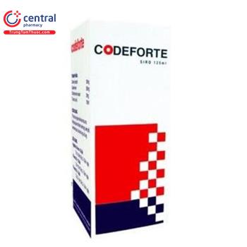 Thuốc siro ho Codeforte 125ml Nam Hà điều trị ho khan, ho có đờm