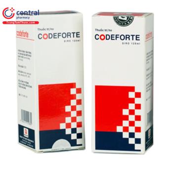 Thuốc siro ho Codeforte 125ml Nam Hà điều trị ho khan, ho có đờm