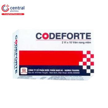Thuốc Codeforte (vỉ) - Ho có đờm, viêm họng không còn là nỗi lo