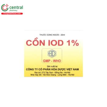 Cồn Iod 1% Hóa Dược