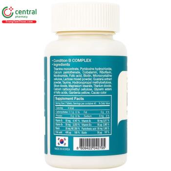 Thuốc Condition B Complex - Tăng cường sức đề kháng, giảm mệt mỏi