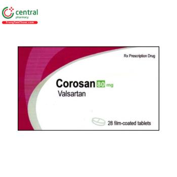 Thuốc Corosan 80mg điều trị tăng huyết áp nguyên phát ở người lớn