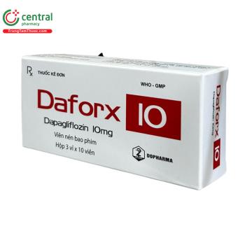 Thuốc Daforx 10 điều trị đái tháo đường týp 2 cho người lớn
