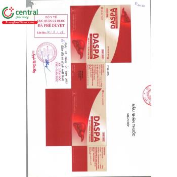 Thuốc Daspa 200mg (Hộp 6 vỉ x 10 viên) điều trị rối loạn khó tiêu