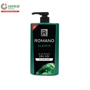 Dầu gội hương nước hoa Romano Classic Deluxe Shampoo tóc chắc khoẻ