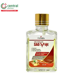 Dầu Gừng Gió Sao Việt Fobelife 25ml