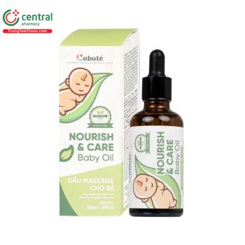Dầu massage cho bé Coboté Coconut Nourish & Care Baby Oil