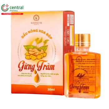 Dầu Nóng Xoa Bóp Gừng Tràm